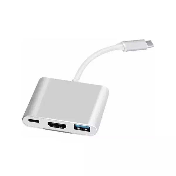 ADAPTADOR HUB USB TIPO C A USB 3.0 - HDMI - USB C