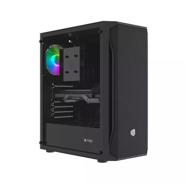 Gabinete FURY SHOBO SH4 1 Fan Fixed RGB Negro