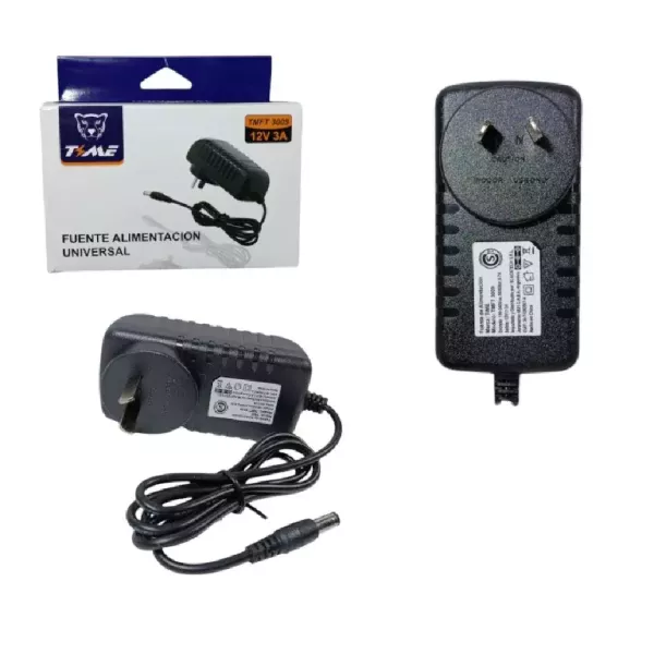 Fuente de alimentación universal 12v 3a