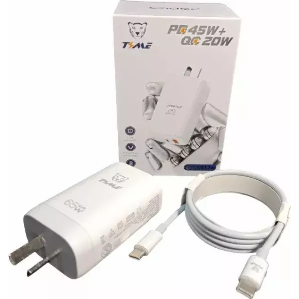Cargador Time PD 45w + QC 20w